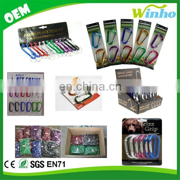Winho promotional mini carabiner keychain