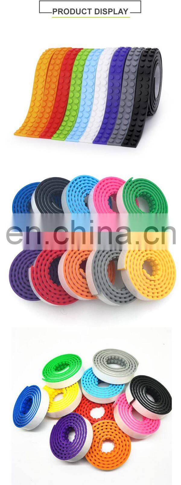 silicone building block tapes building block 100pcs
