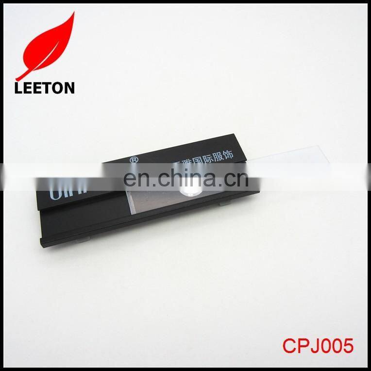 Custom Reusable uniform name badge with pin