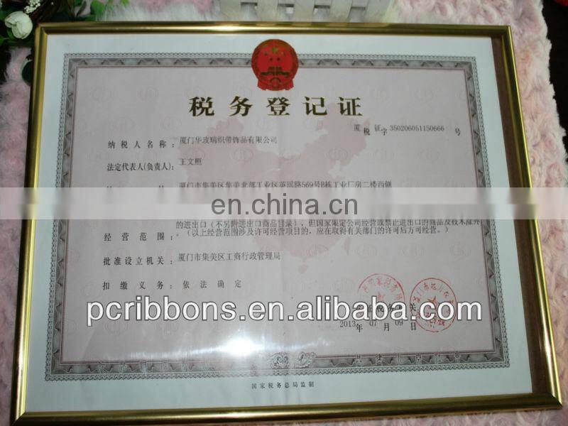 Foe ribbon with rhinestone