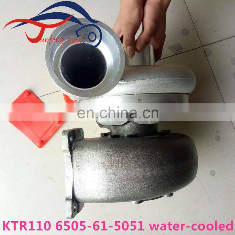 KTR110 Turbo 6505-61-5051 6505615051 water cooled turbocharger used for Komatsu truck D375A-5 SA6D170E engine