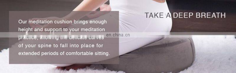 Large Round Velvet Meditation Pillow Premium Yoga Pillow Buckwheat Meditation Cushions