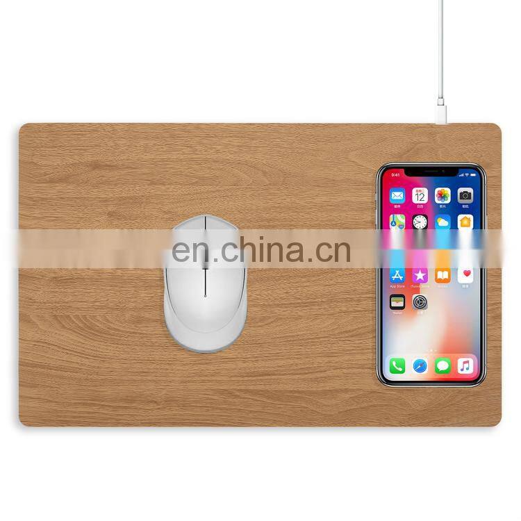 OEM wireless mobile charging mousepad wireless charger mouse pad 10w 7.5W 5W