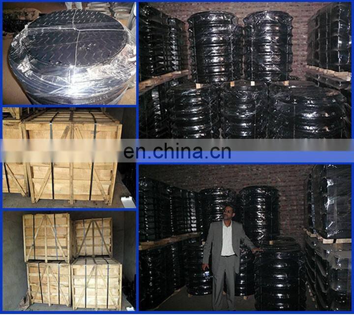 EN124 b125 800mm ductile cast iron heavy duty round manhole cover