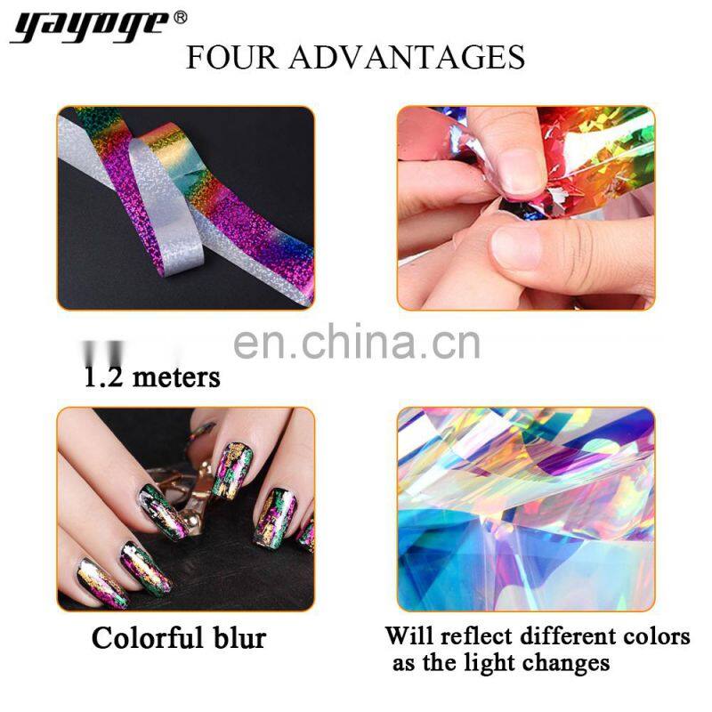 Star Sky Nail Stickers Colorful Nail Art Foil Sticker Transfer Sticker