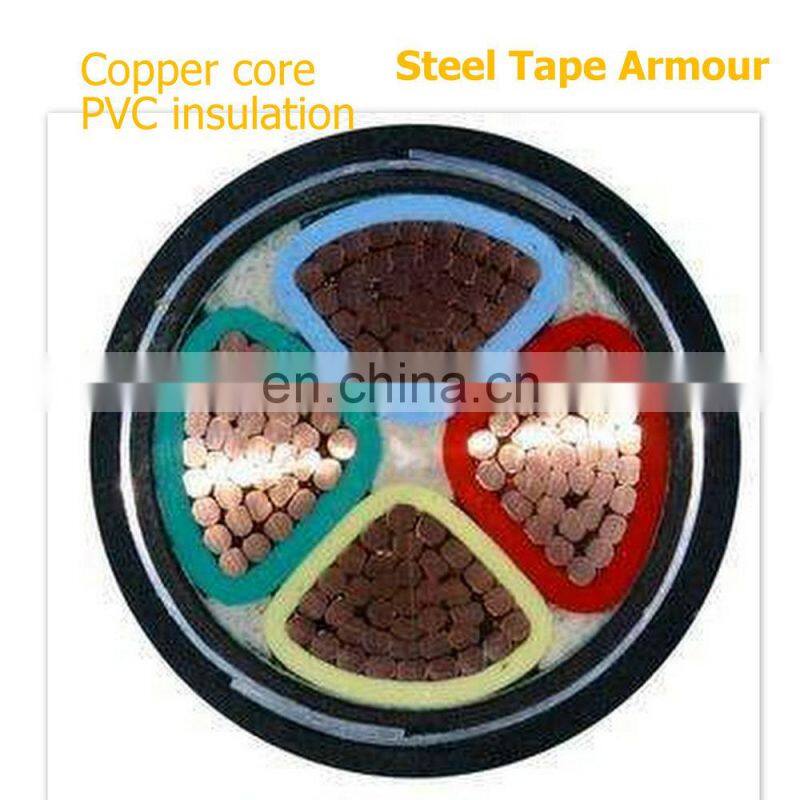 Copper conductor 4 x 120 mm steel tape armored power cable to Kenya