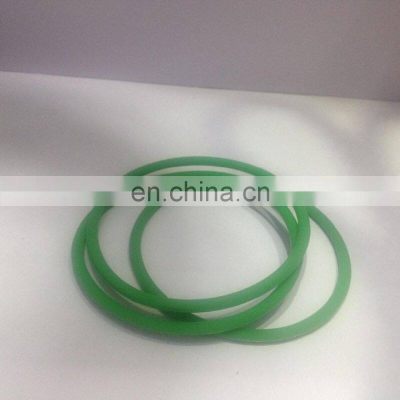 Green Orange Transparent PU round belt Polyurethane drive belt smooth and rough surface