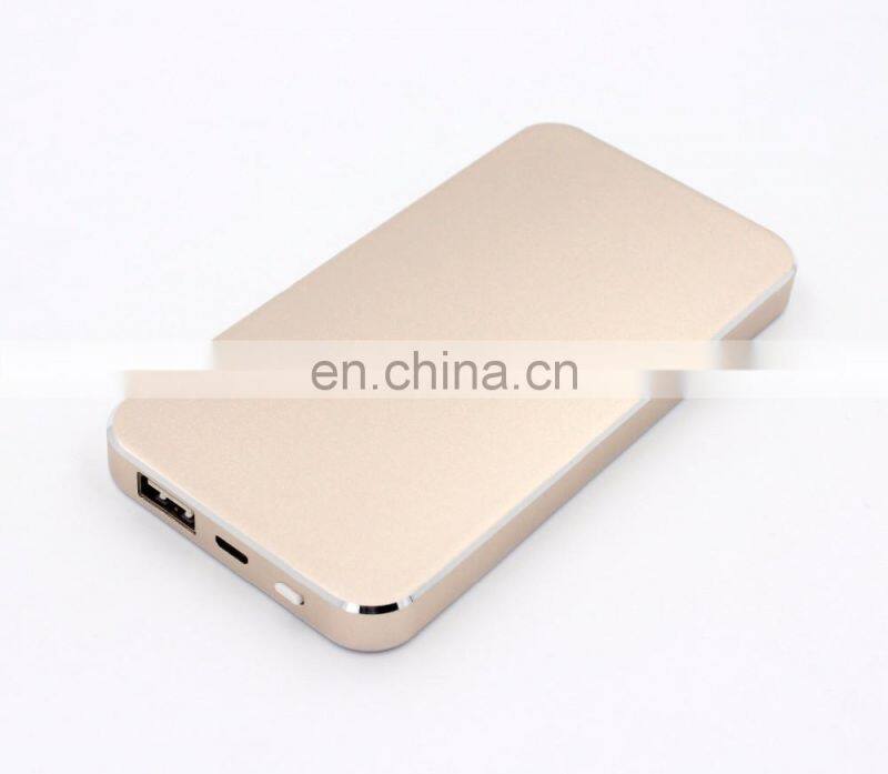 2020 super thin metal power bank oem logo micro usb mobile power charger customized color