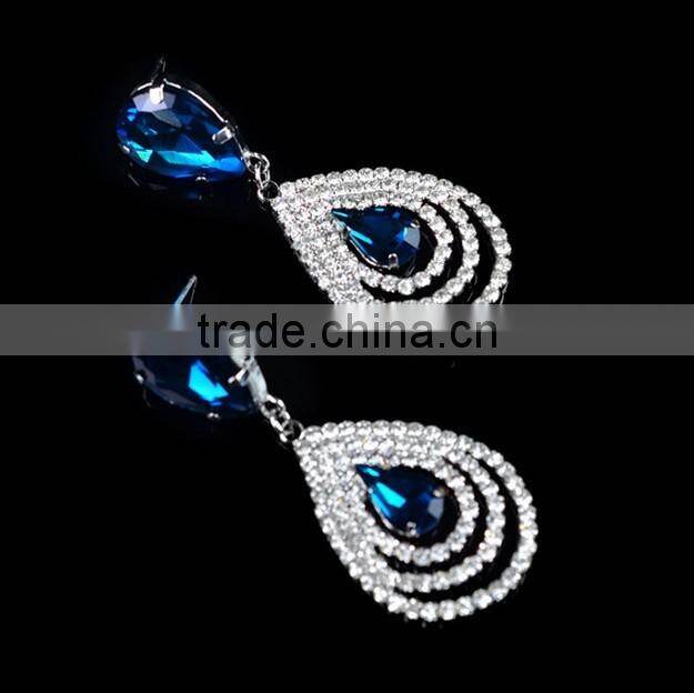 Crystal Rhinestone Earring aretes para Mujer Novia Shinny Luxury with best price Chicas Muchachas