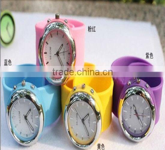 custom logo slap on watch