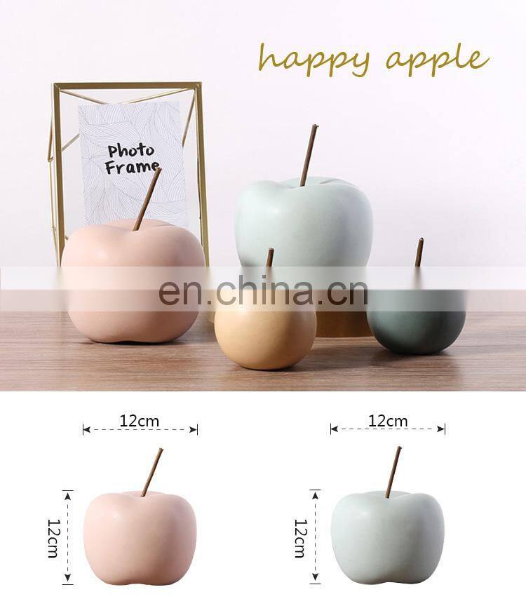 ceramic apple decoration porcelain artificial fruit ornaments