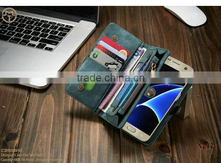for Samsung s7 case leather stand flip phone case with 2 business card holder photo bag leather case for Samsung s7