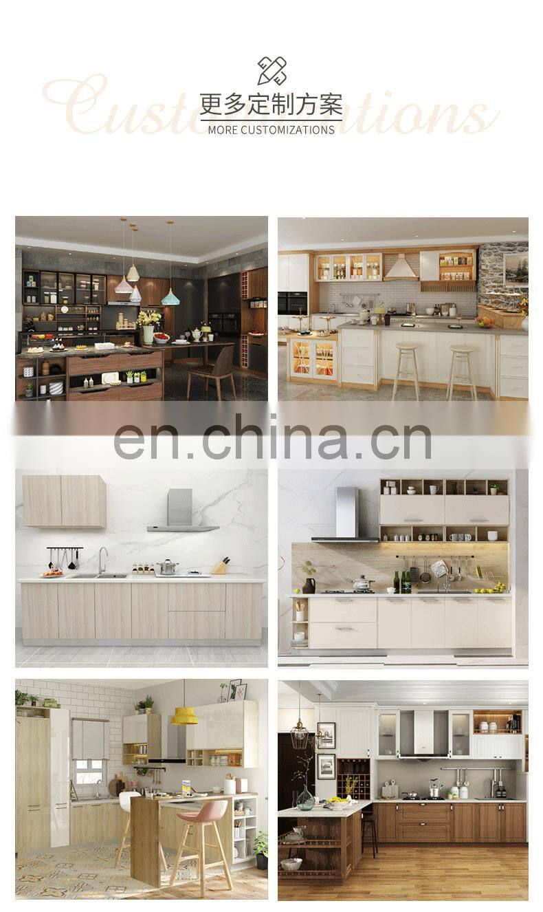 Solid Wood Kitchen Cabinets Furniture Modular Kitchen Cabinets Made In China