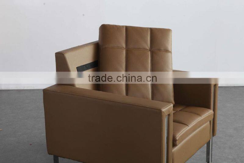 Best price stainless steel frame no foldable sofa set