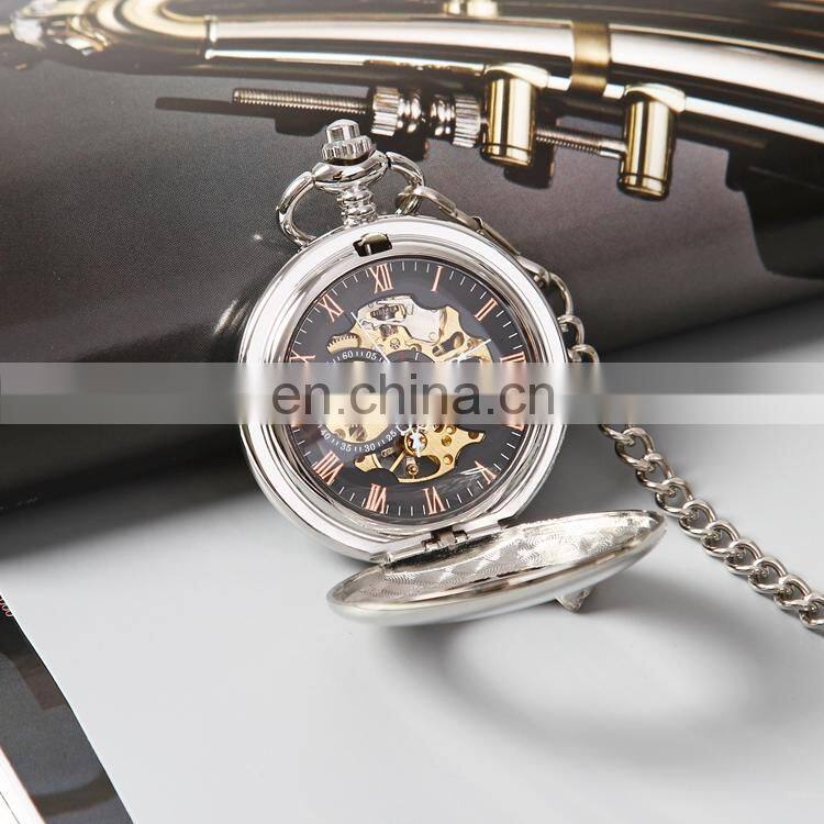 SHUHANG SH05 Ladies man analog display chain business hand winding mechanical watch women