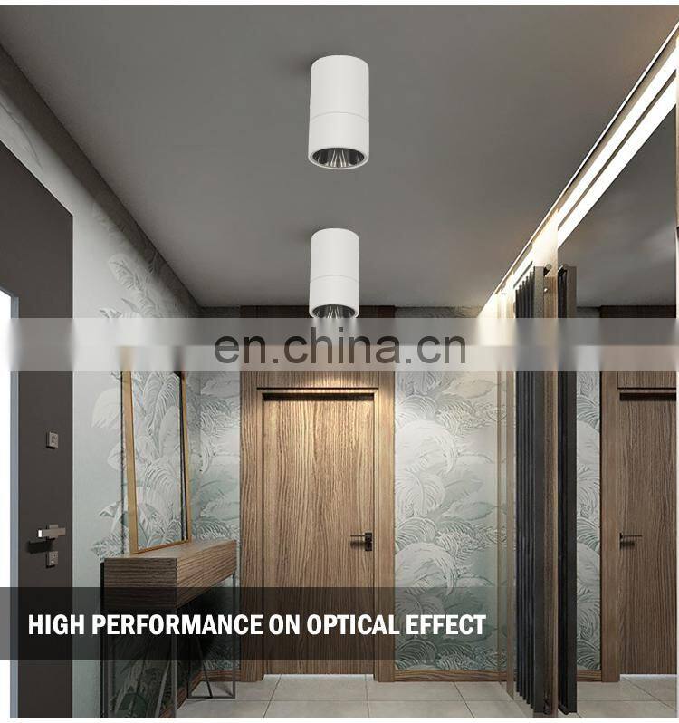 Hot Selling Office Supermarket Indoor Light Ceiling Surface 12w Aluminum LED Down Lamp