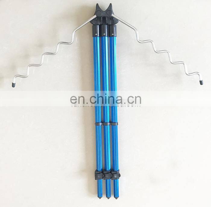 Outdoor Fishing Rod Telescopic Support 9 Rods Holder Sea Beach Fishing Rod Rests Tripod Stand Holder