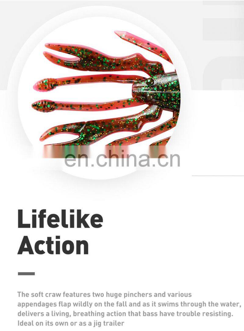 JOHNCOO 2020 New Artificial Manufacturer Soft Lures 75MM/95MM Artificial Soft Lures Fishing Lures Soft