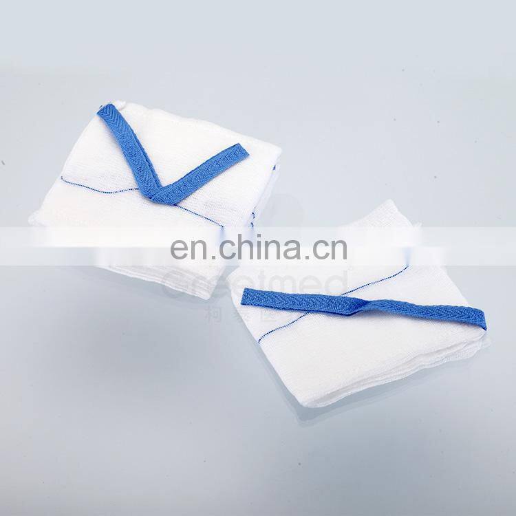 45 cm*45cm 4 play 12ply 100% cotton homecare sterile lap sponge