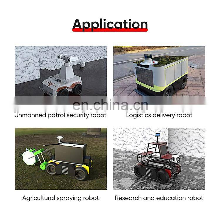 Hot selling cool outlook visually designed AVT-ZW10 wheeled robot chassis stair climbing transportation robot