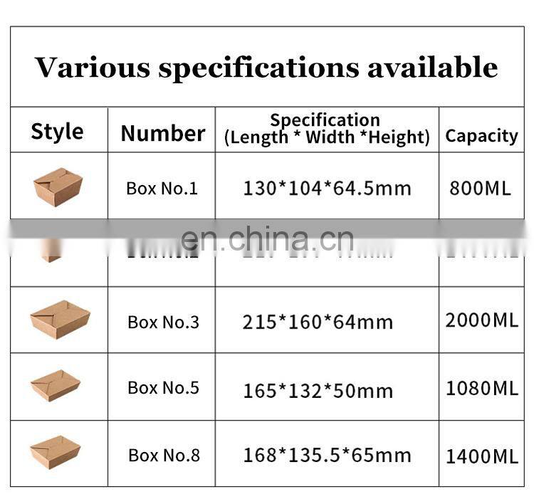 High quality ecofriendly box for fast lunch sushi meal rice fruit salad parcel corrugated cardboard takeaway food package paper