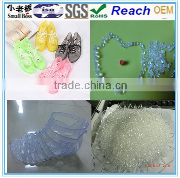 2014 manufactory of Transparent pvc compound for sandal in Africa market