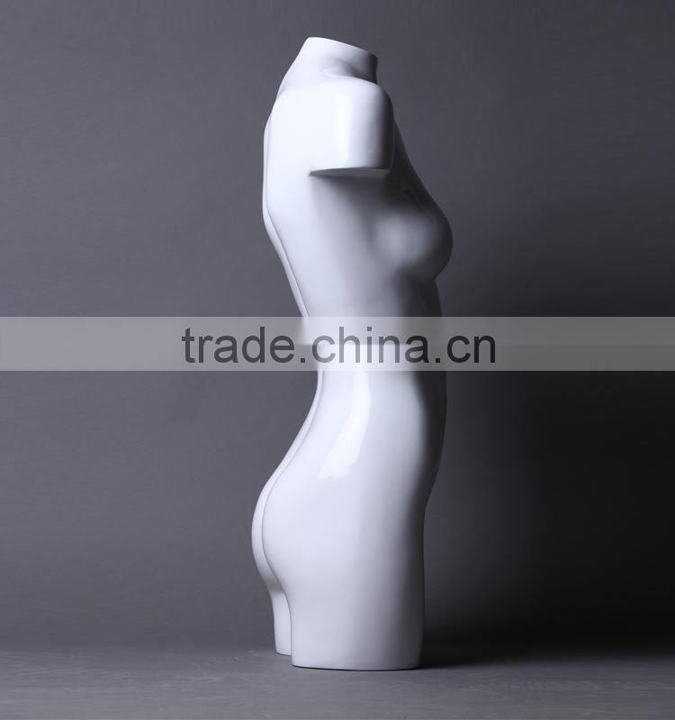 high quality half body fiberglass female torso mannequin