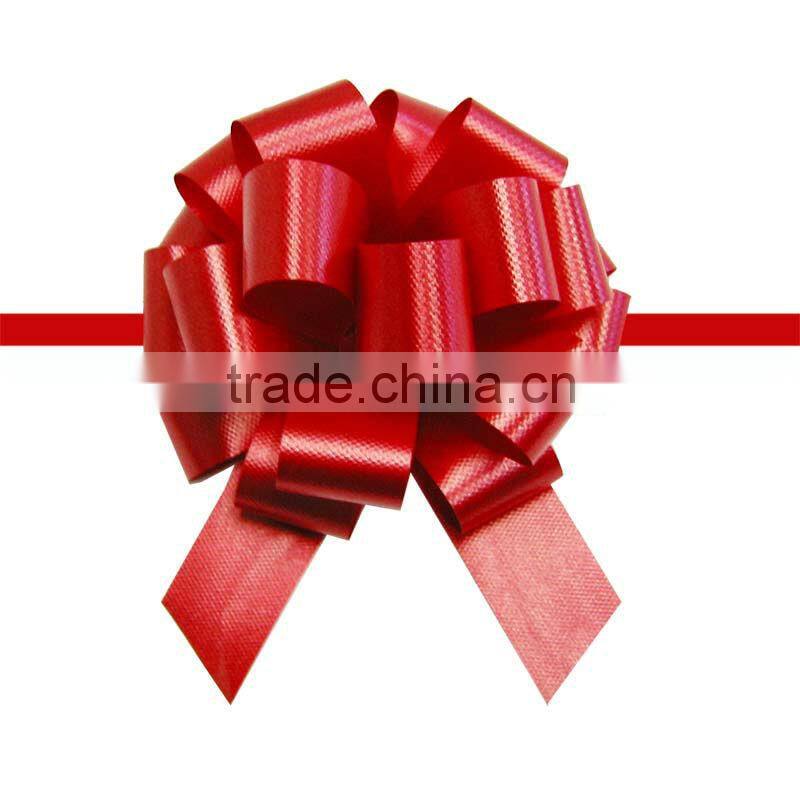 HOT SALE! Holographic Purple PP Butterfly Ribbon Pull Bow for Wedding /Birthday Flower Decoration