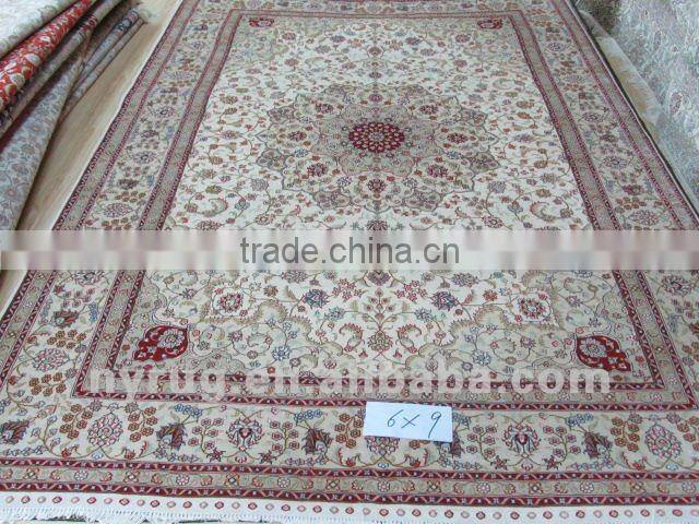 handmade chinese weaver pure silk industrial flat weave rug