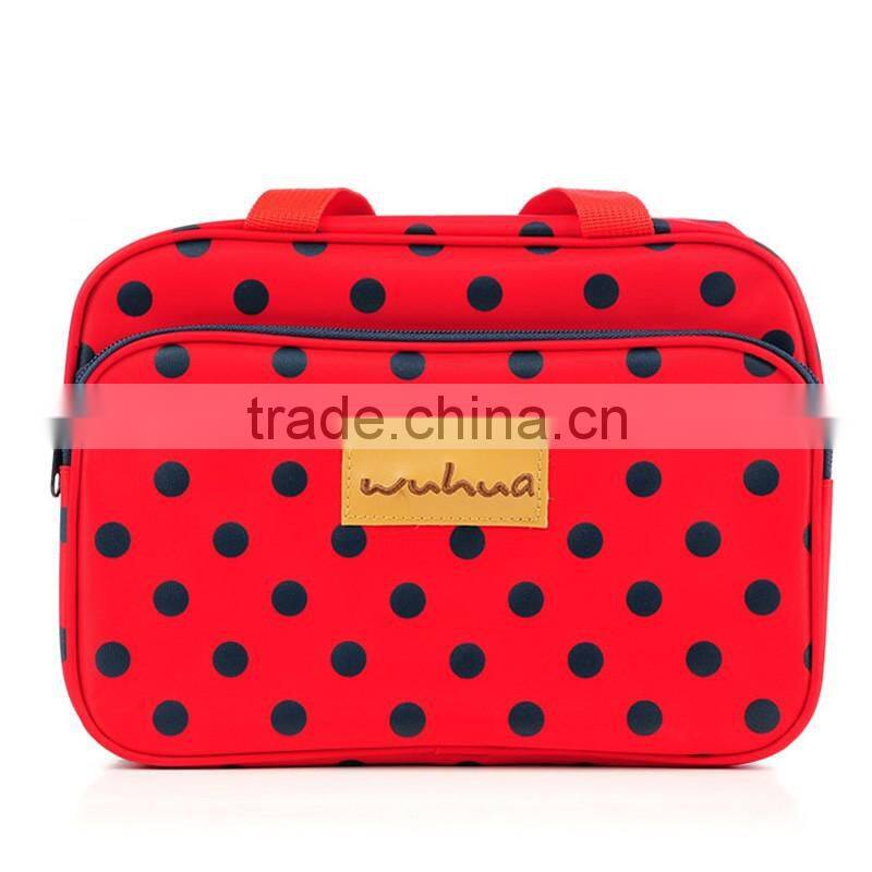 Stock dot nylon mommy handbag ladies bags holding baby bag handbags wholesale