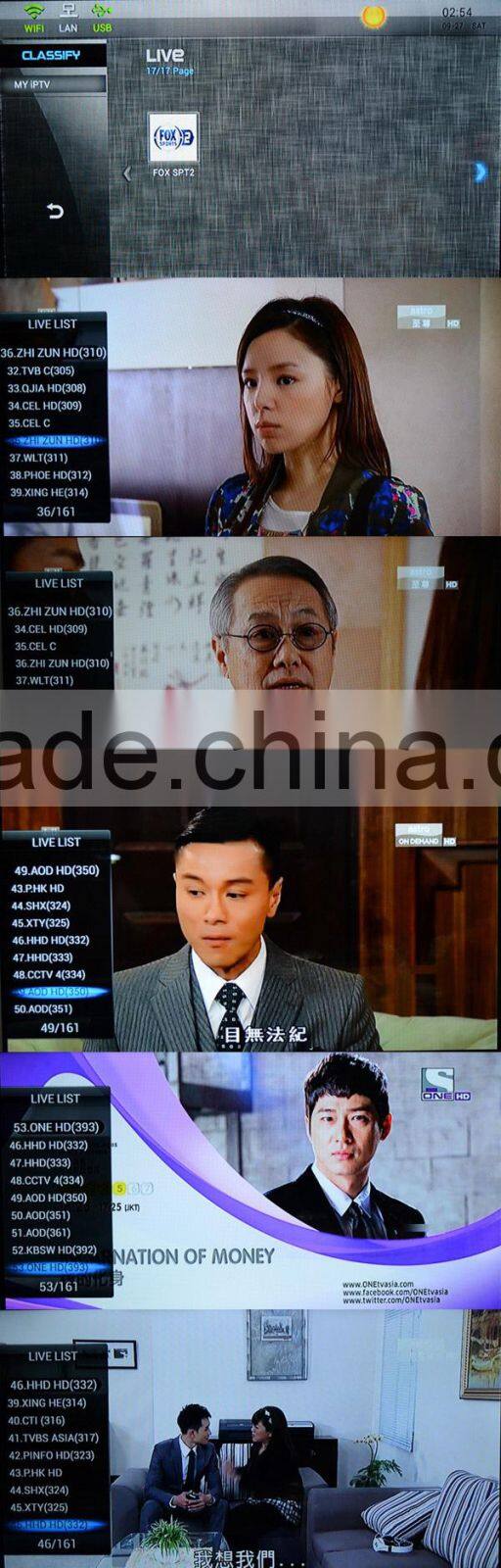 HD iptv box i6s iptv box indian channels 1G/8G Android 4.2.2 Quad core for Southeast with APK