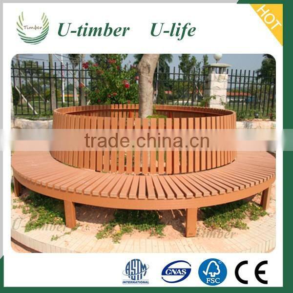 Best Seller Low Price Durable Double Garden WPC Chair Plastic Wood Furniture