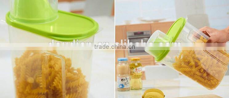 2016 Newest Simple Colorful Transparent Kitchen Tools storage jar