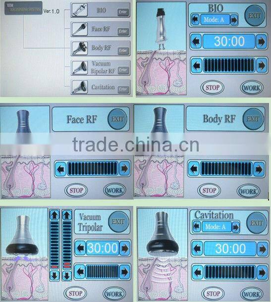 VY-M5A Ultrasonic rf vacuum cavitation facial machine