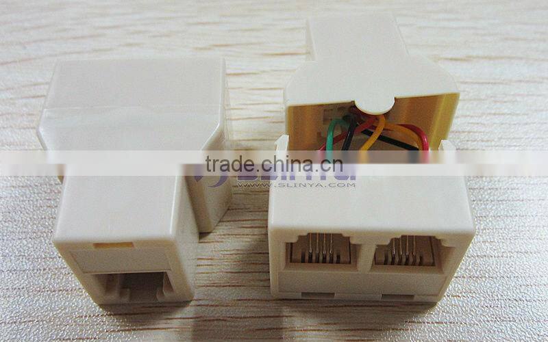 Adapter rj11 to jack RJ11 Modular Telephone Adapter Female to Female
