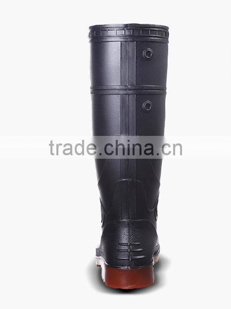 2015 pvcblack rubber rain boots For men