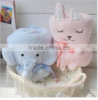 Baby Soft Toy Blankets / High Quality Baby Blanket with Elephant and Bunny Shaped