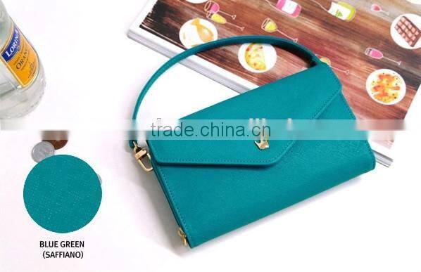 New Arrival Mixed Colors Crown Cute Leather Lady Clutch Purse Women Walllet With Strap
