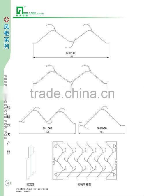 Aluminum profile for water retaining plate