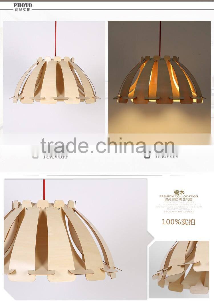 LED pendant Light JK-8005B-25 wooden pendant lamp E27 designer product