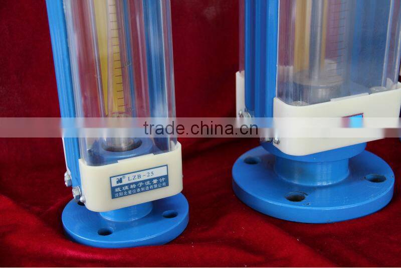 LZB glass tube chemical ,variable area flow meter /rotameter