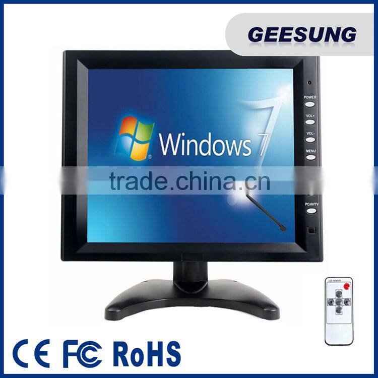 Desktop 12 inch true flat touch screen monitor for POS