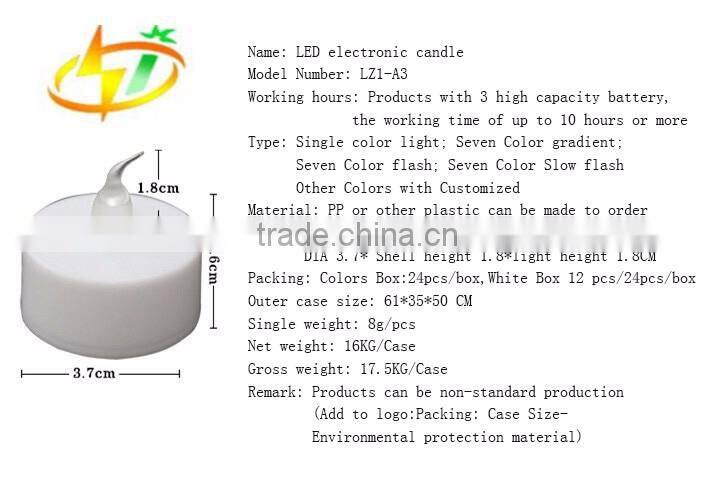 Factory Price Flameless Electronic Light up Led Candle