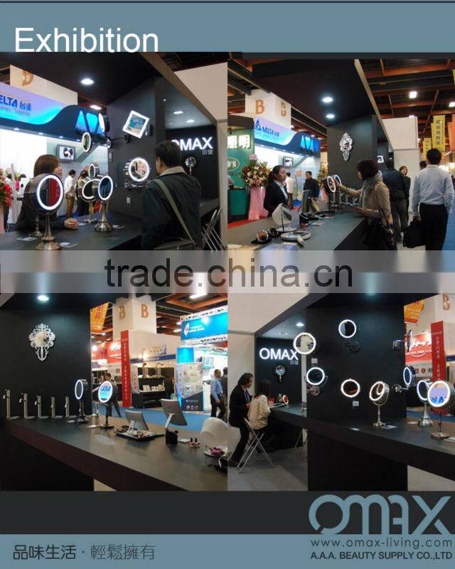 hot sell brass double arm high class hotel shaving swivel mirror