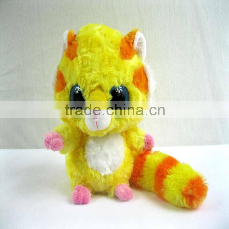 Fashion design big eyed squirrel soft toy