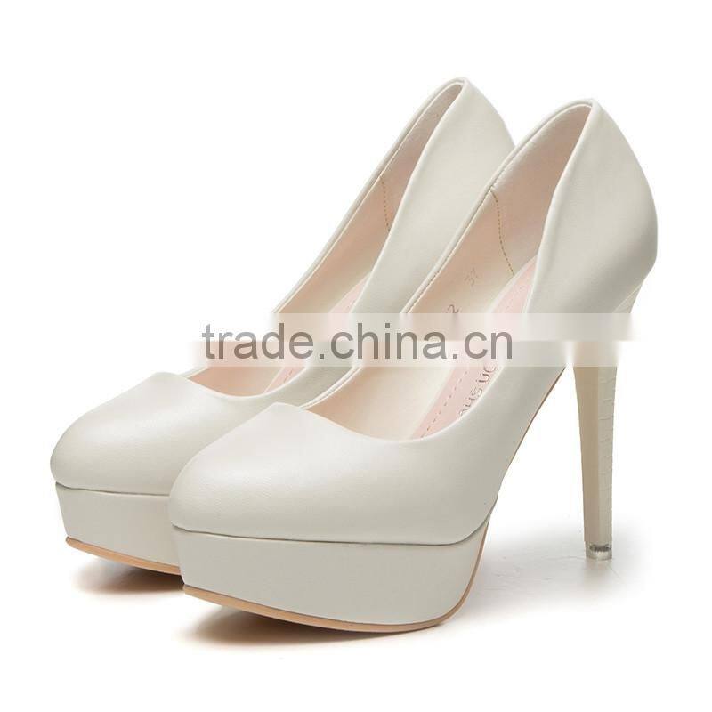 fashion extreme wedding party platform glass high heel shoes