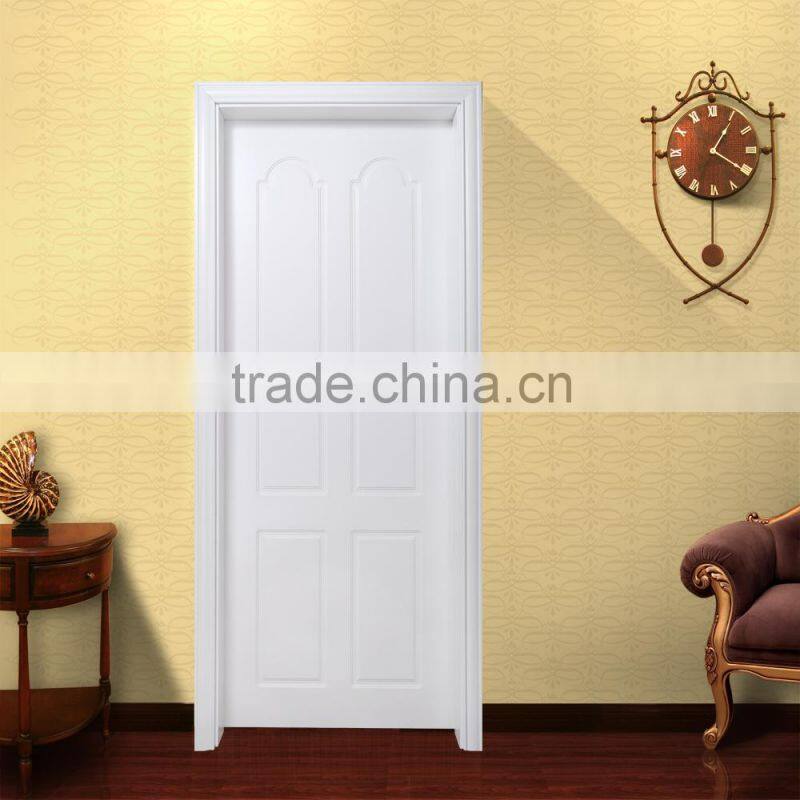 Guangzhou fencing designs white oak wooden door for modern hous design