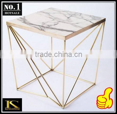Modern Design Marble Top Table with Metal Frame Table