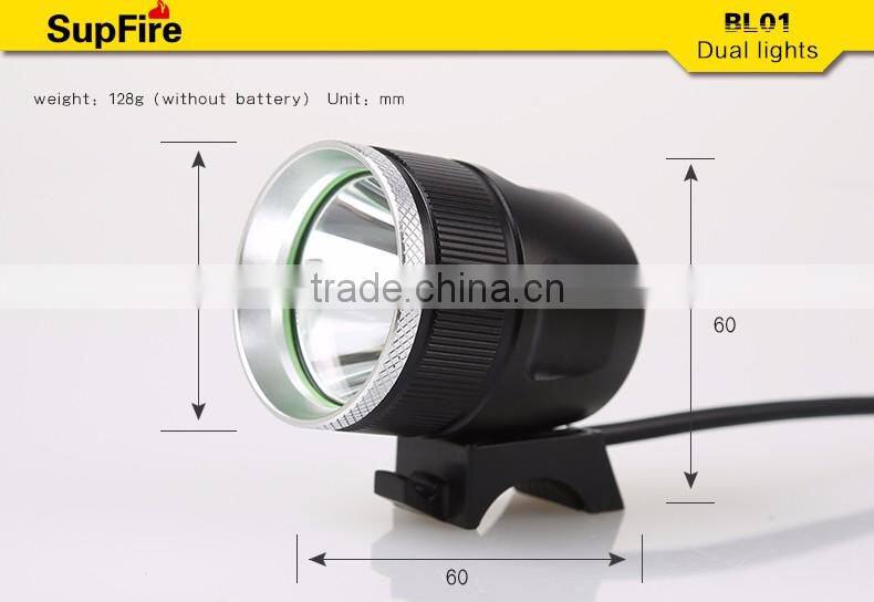 Supfire BL01 Hot sale Bicycle light&headlamp Rechargeable Headlight with Power Bank