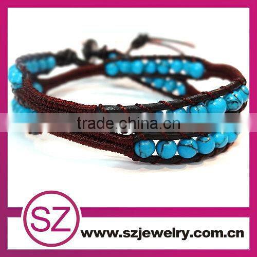 2 rolls beautiful fashion gemstone colored stone bracelet